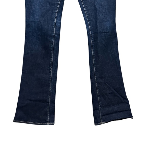 Koral boot cut denim jeans distressed size 31 12 dark wash blue - Picture 3 of 7